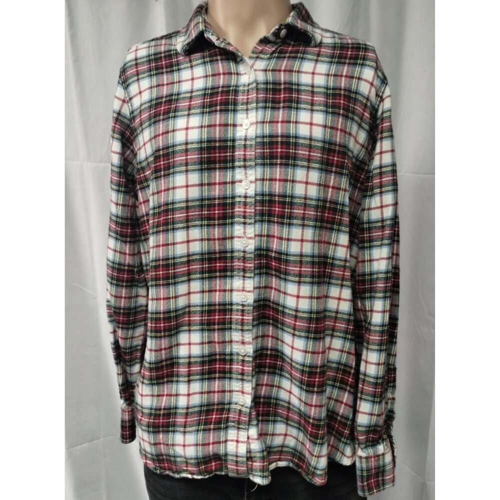 Lands' End Boy's Multicolor Button-Down Shirt Size 14 SKU 2021